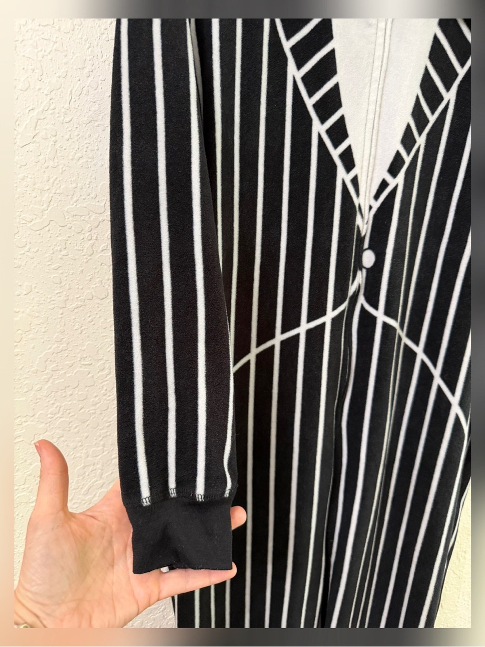Disney The Nightmare Before Christmas Jack Skellington Onesie Costume - L - Picture 3 of 10